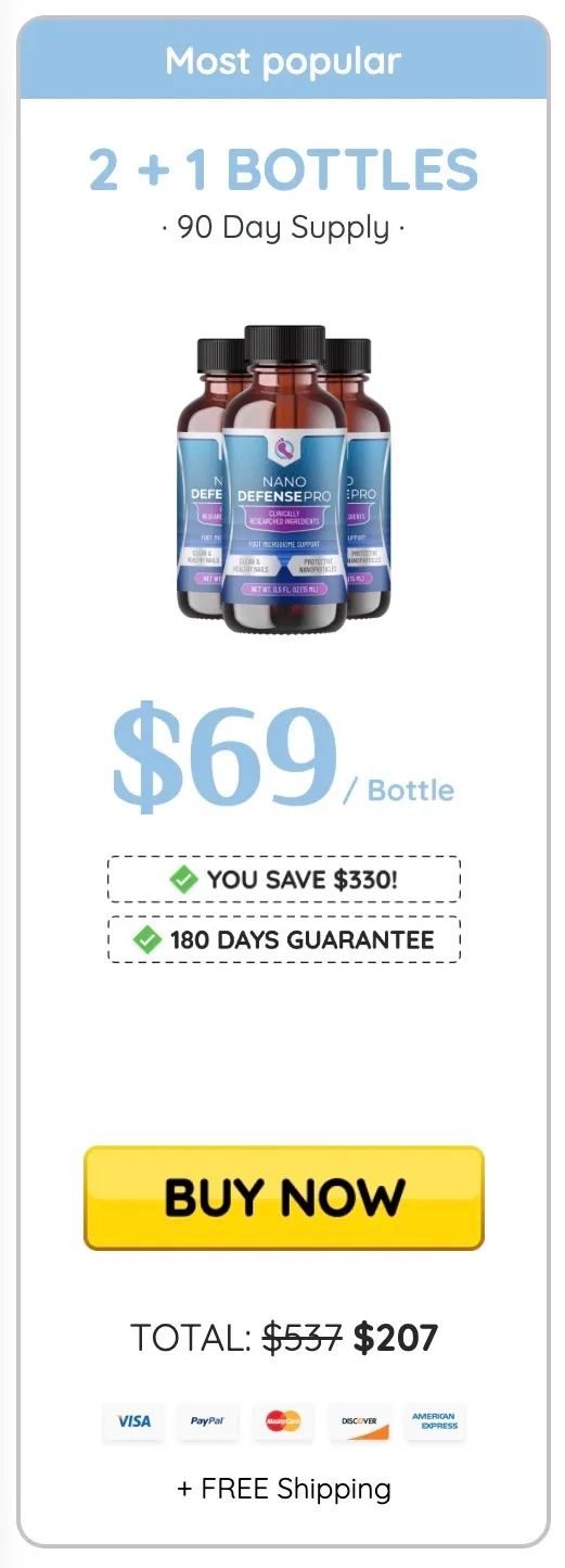 NanoDefense Pro three bottles order